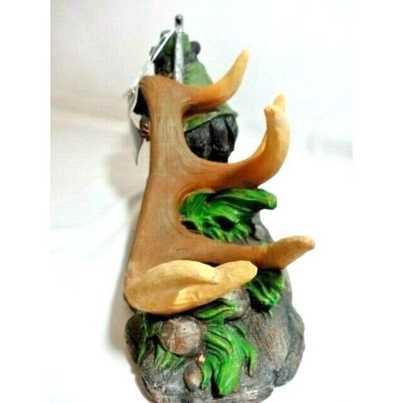 Happy Burdens Hunting Bear Antler Wine Bottle Holder Lodge Cabin Polyresin NIB - Picture 4 of 4
